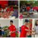 Ratusan Tukang Becak, Petugas Parkir dan Masyarakat Sumringah Dapat Daging Kurban dari DPC PDI Perjuangan Gresik