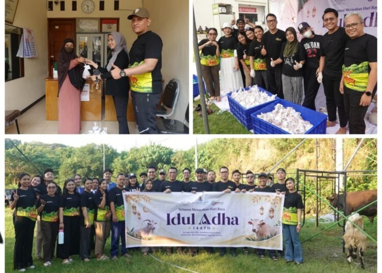 Gressmall dan Hotel Aston Bagikan Daging Kurban Wujud Rasa Syukur sekaligus Kepedulian Sosial kepada Masyarakat