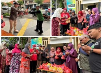 Tak Hanya Menulis Berita, KWGe juga Bagikan Daging Kurban ke Warga di Momen Iduladha