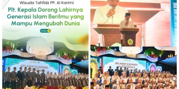 Wisuda Tahfidz Ponpes Alkarimi, Kemenag Gresik Dorong Lahirnya Generasi Islam Berilmu yang Mampu Mengubah Dunia