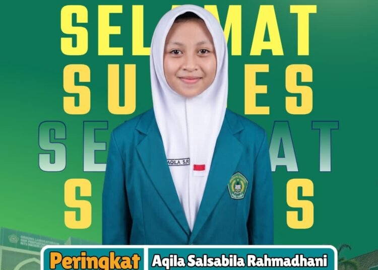 Aqila Salsabila Rahmadhani Siswi MTsN Gresik Raih Peringkat 3 Tolak Peluru di Ajang O2SN Kabupaten Gresik