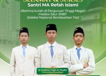 Top !! Lolos Jalur Langit SNBT, Tiga Santri Refah Islami Diterima di Perguruan Tinggi Negeri Ternama