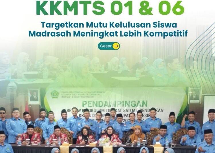 Wujudkan Madrasah Mandiri dan Berprestasi, KKMTs 01 & 06 Kabupaten Gresik Bedah Kurikulum di Trawas