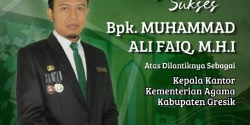 Keluarga Besar MAN 1 Gresik Ucapkan Selamat kepada Muhammad Ali Faiq, M.H.I. Atas Amanah Baru sebagai Kepala Kemenag Gresik 