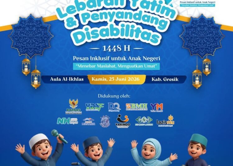Penzawa Kemenag Gresik Gelar Lebaran Yatim & Penyandang Disabilitas 1448 H