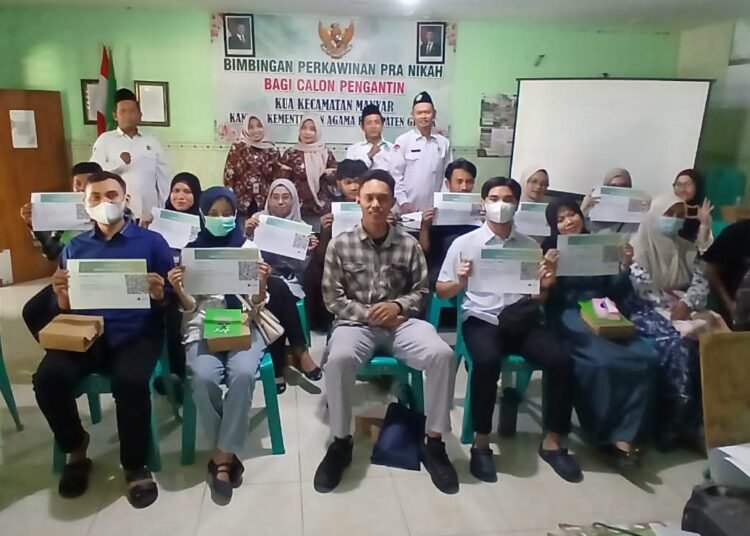 KUA Manyar Kemenag Gresik Gelar Bimbingan Perkawinan: Siap Nikah, Siap Lahirkan Generasi Bebas Stunting! 