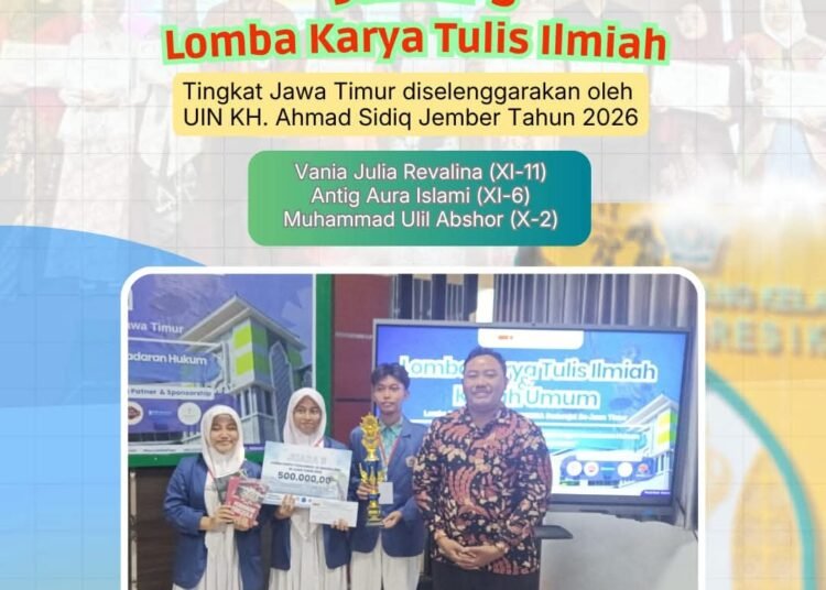 MAN 1 Gresik Kembali Berjaya Torehkan Prestasi Gemilang di Ajang Lomba Karya Tulis Ilmiah Tingkat Jawa Timur