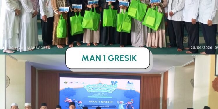 MAN 1 Gresik Gelar Lebaran Yatim dan Difabel 2026 dengan Penuh Kasih Sayang