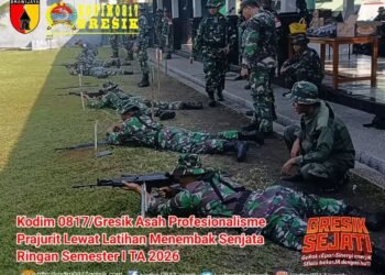 Latihan Menembak Senjata Ringan, Ikhtiar Keras Kodim 0817/Gresik Asah Profesionalisme Prajurit 