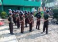 Babinsa Balongpanggang Tanamkan Disiplin dan Wawasan Kebangsaan kepada Pelajar SMPN 31 Gresik
