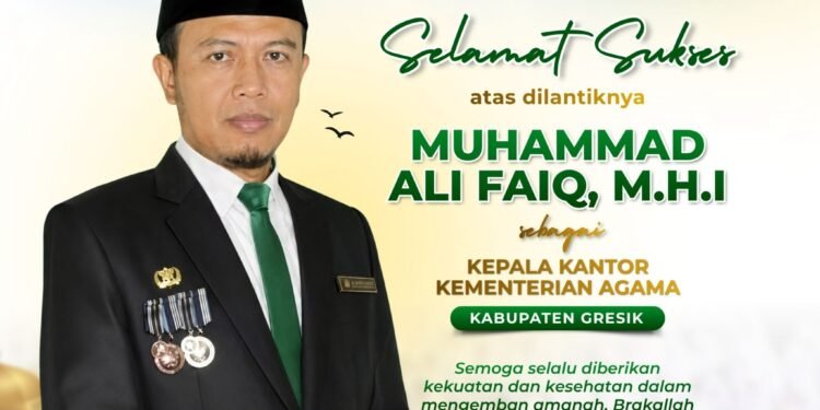 MUI Gresik Ucapkan Selamat Atas Dilantiknya Muhammad Ali Faiq sebagai Kepala Kemenag Gresik