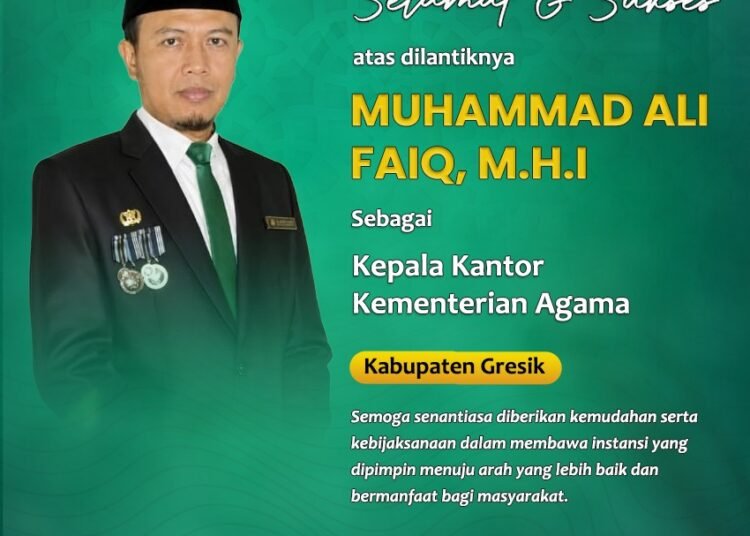 DMI Gresik Ucapkan Selamat kepada Muhammad Ali Faiq Atas Amanah Baru sebagai Kepala Kemenag Gresik