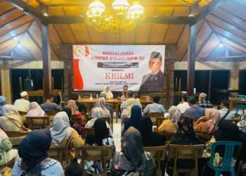 H Khilmi Gelar Sosialisasi Empat Pilar Kebangsaan Bareng Pelaku UMKM Kecamatan Manyar dan Gresik