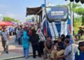 Puluhan Warga Serbu SIM Keliling Polres Gresik di Festival Nasi Krawu KWGe