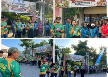 Istimewa !! Nila Yani DPR RI Hadiri Launching Komunitas Gowes dan Pasar Ahad Jajanan Jadul di Ecopark Desa Randuagung