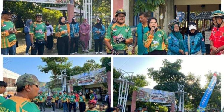Istimewa !! Nila Yani DPR RI Hadiri Launching Komunitas Gowes dan Pasar Ahad Jajanan Jadul di Ecopark Desa Randuagung