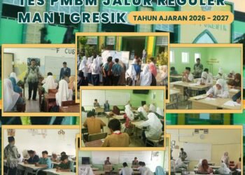 Madrasah Idaman !! Ratusan Peserta Antusias Ikuti Tes PMBM Jalur Reguler MAN 1 Gresik 2026/2027