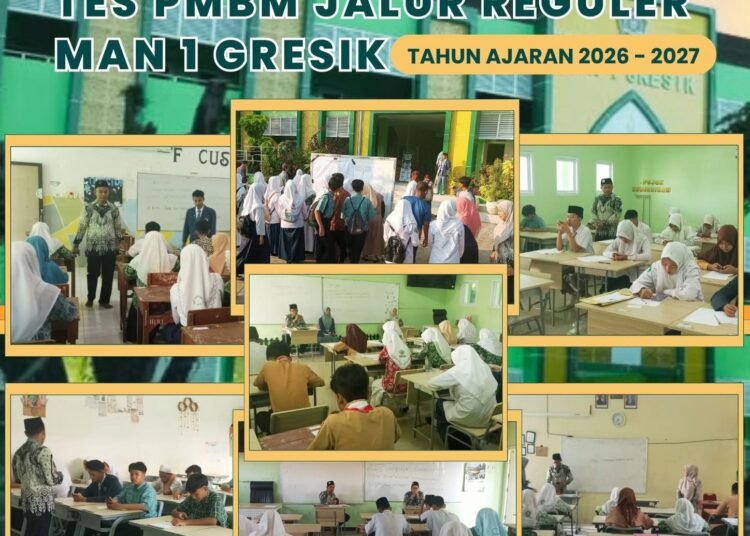 Madrasah Idaman !! Ratusan Peserta Antusias Ikuti Tes PMBM Jalur Reguler MAN 1 Gresik 2026/2027