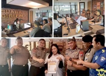 Jelang Sura Agung, Polres Gresik Gaungkan “Ayo Jogo Gresik” Lewat Siaran Interaktif di Radio Suara Giri FM
