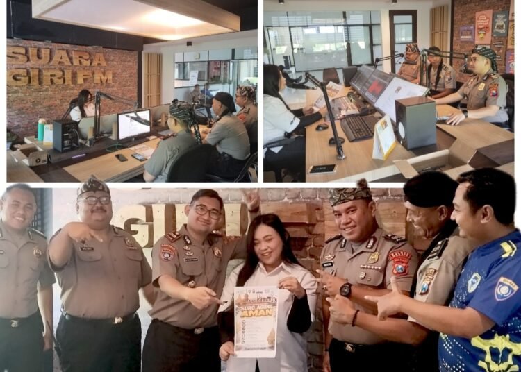 Jelang Sura Agung, Polres Gresik Gaungkan “Ayo Jogo Gresik” Lewat Siaran Interaktif di Radio Suara Giri FM