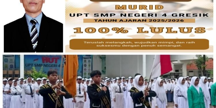 Membanggakan !! Seluruh Murid Kelas IX UPT SMPN 4 Gresik Lulus 100 Persen