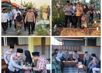 Kapolres Gresik Dampingi Wakapolda Jatim Takziah ke Keluarga Kusaeni, Adik Ipar Pahlawan Buruh Marsinah 