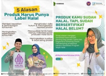 Kemenag Gresik Dampingi Para Pelaku Usaha Dapatkan Sertifikat Halal, Gratis !!