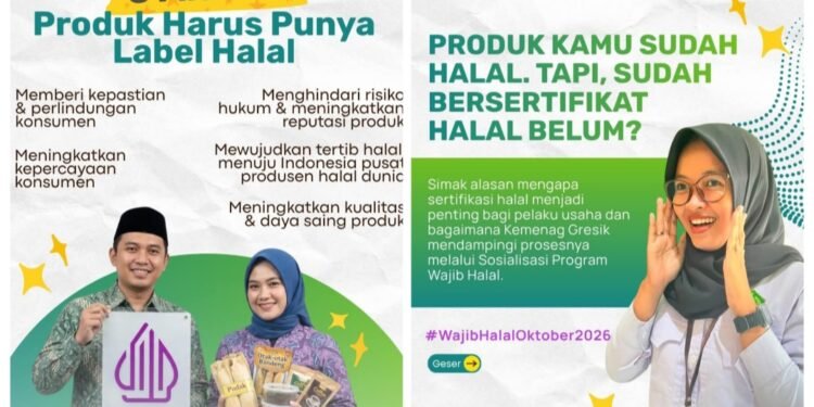 Kemenag Gresik Dampingi Para Pelaku Usaha Dapatkan Sertifikat Halal, Gratis !!
