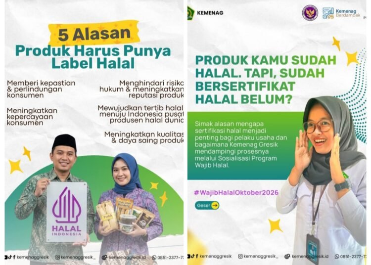 Kemenag Gresik Dampingi Para Pelaku Usaha Dapatkan Sertifikat Halal, Gratis !!