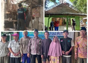 NH Gresik dan BMT Mandiri Sejahtera Jatim Gelontor Bantuan Bedah Rumah untuk Masyarakat yang Membutuhkan