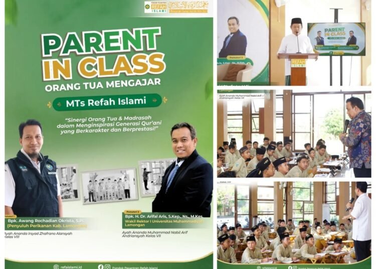 Seru Full Manfaat !! “Parent in Class” Orang Tua Mengajar di Pondok Pesantren Refah Islami