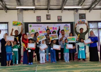 Meriah !! Ratusan Peserta Ikuti Lomba Mewarnai Harlah ke-17 Ponpes Al Ikhlash Panceng