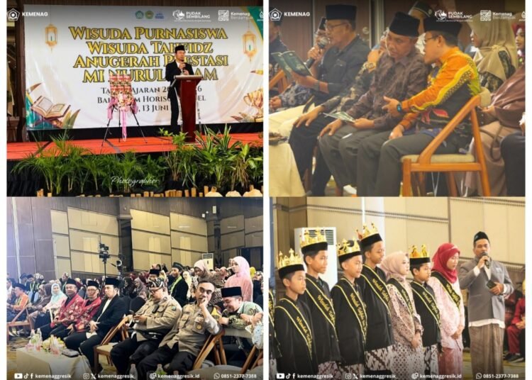 Kepala Kemenag Gresik Bangga Lahirnya Generasi Qur’ani saat Hadiri Wisuda Tahfidz MI Nurul Islam