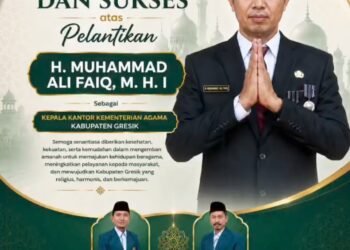 Keluarga Besar DPD LDII Kabupaten Gresik Ucapkan Selamat Atas Dilantiknya Muhammad Ali Faiq sebagai Kepala Kemenag Gresik