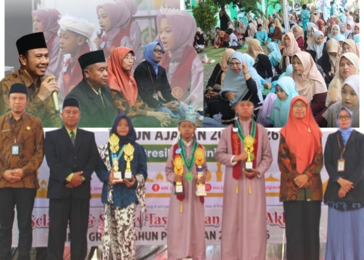 Kepala Kemenag Gresik Tegaskan Komitmen Lahirkan Generasi Berakhlak dan Kreatif di Momen Tasyakuran MIN 2 Gresik