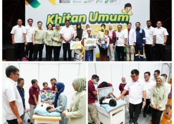 Di Tengah Rupiah Melemah, 100 Orang Tua Sumringah, karena Anaknya Dikhitan Gratis Petrokimia Gresik plus Dapat Uang Saku, Sarung, dan Obat