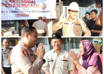 Purnawirawan Polri ini Terharu Dapat Bantuan Bedah Rumah dari Polres Gresik di Momen HUT Bhayangkara ke-80