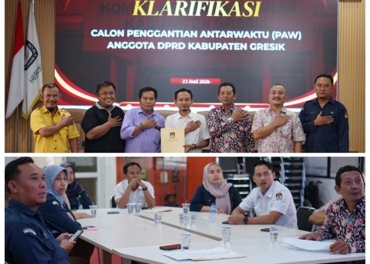 KPU Gelar Rapat Pleno Verifikasi Persyaratan Calon PAW Anggota DPRD Gresik 