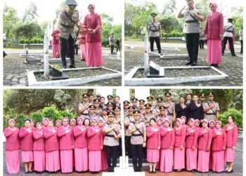 Kapolres Gresik Pimpin Ziarah Nasional dan Tabur Bunga di TMP Kebomas Sambut Hari Bhayangkara ke-80