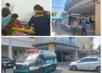 Nyata Manfaatnya !! Layanan Kemanusiaan Ambulans Gratis Polres Gresik Sangat Membantu Masyarakat