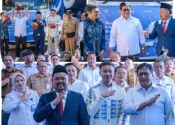Bupati Gus Yani dan Wamen Viva Yoga Lepas Ekspor Rajungan Gresik ke Amerika Serikat