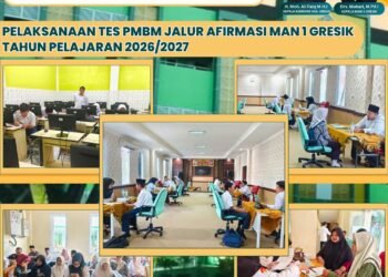 Pelaksanaan Tes PMBM Jalur Afirmasi MAN 1 Gresik Tahun Pelajaran 2026/2027 Lancar dan Sukses