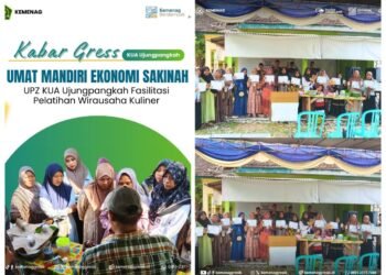 Umat Mandiri Ekonomi Sakinah, UPZ KUA Ujungpangkah Gelar Pelatihan Wirausaha Kuliner