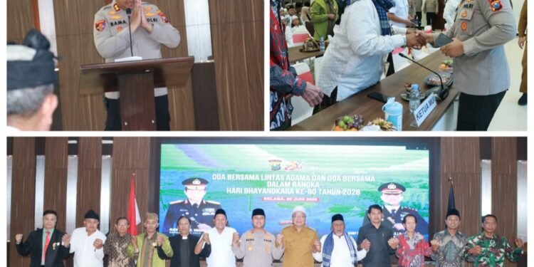 Polres Gresik Gelar Doa Bersama Lintas Agama Sambut Hari Bhayangkara ke-80