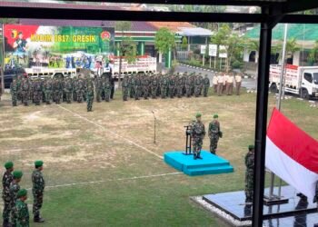 Upacara Bendera Jadi Momentum Perkuat Disiplin dan Jiwa Pengabdian Prajurit Kodim 0817/Gresik