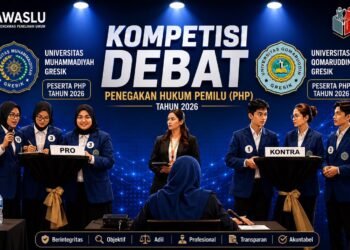 Unmuh Gresik dan Universitas Qomaruddin Wakili Gresik di Ajang Debat Hukum Pemilu Nasional