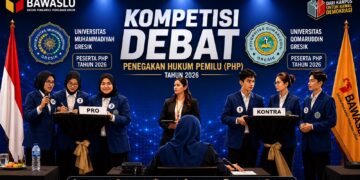 Unmuh Gresik dan Universitas Qomaruddin Wakili Gresik di Ajang Debat Hukum Pemilu Nasional