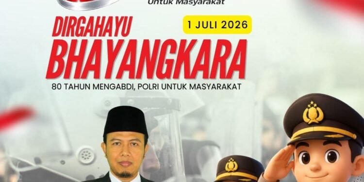Keluarga Besar Kantor Kementerian Agama Kabupaten Gresik Mengucapkan Dirgahayu Bhayangkara ke-80
