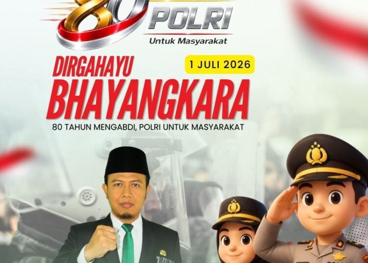 Keluarga Besar Kantor Kementerian Agama Kabupaten Gresik Mengucapkan Dirgahayu Bhayangkara ke-80