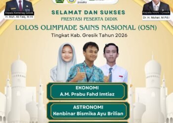 Selamat & Sukses! 3 Siswa Terbaik MAN 1 Gresik Lolos Olimpiade Sains Nasional 2026